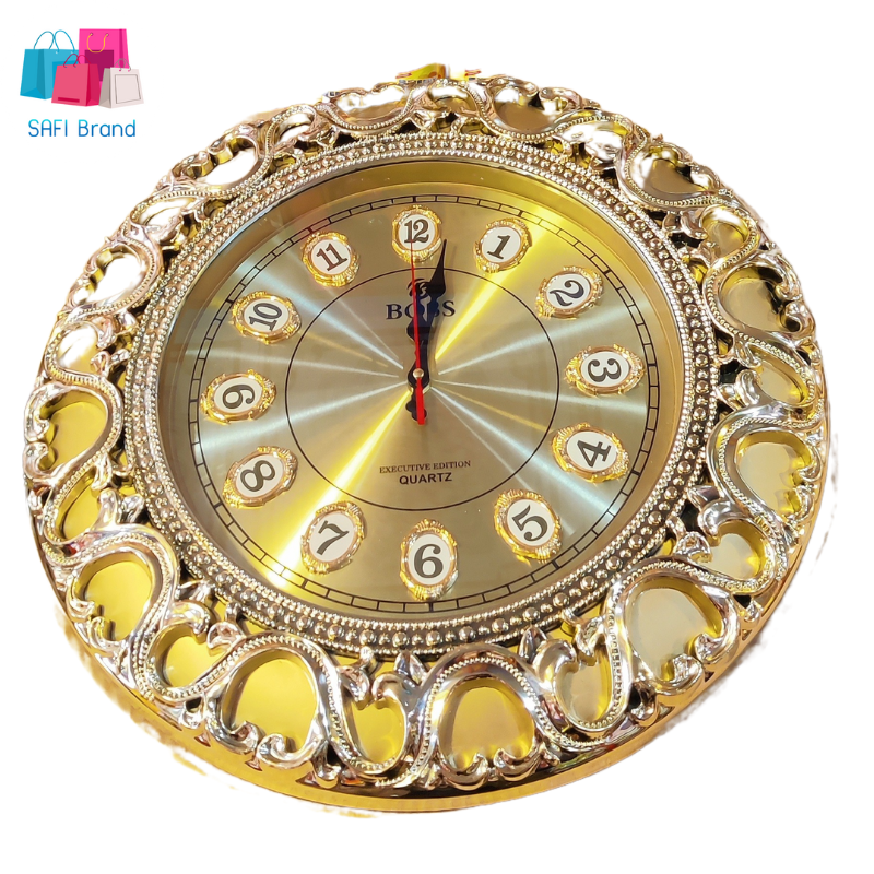 Golden Wall Clock